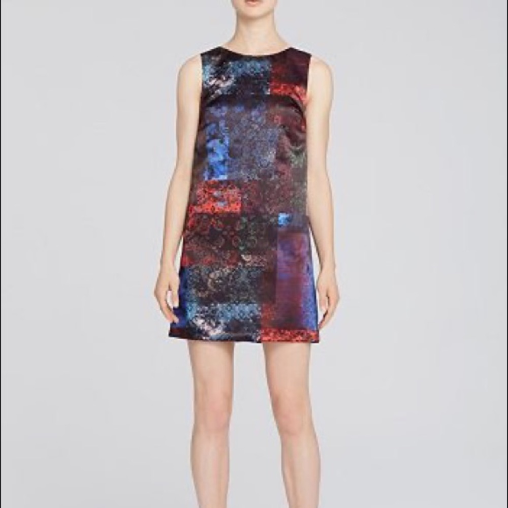 Alice + Olivia Clyde A-Line Shift Patchwork Dress… - image 2